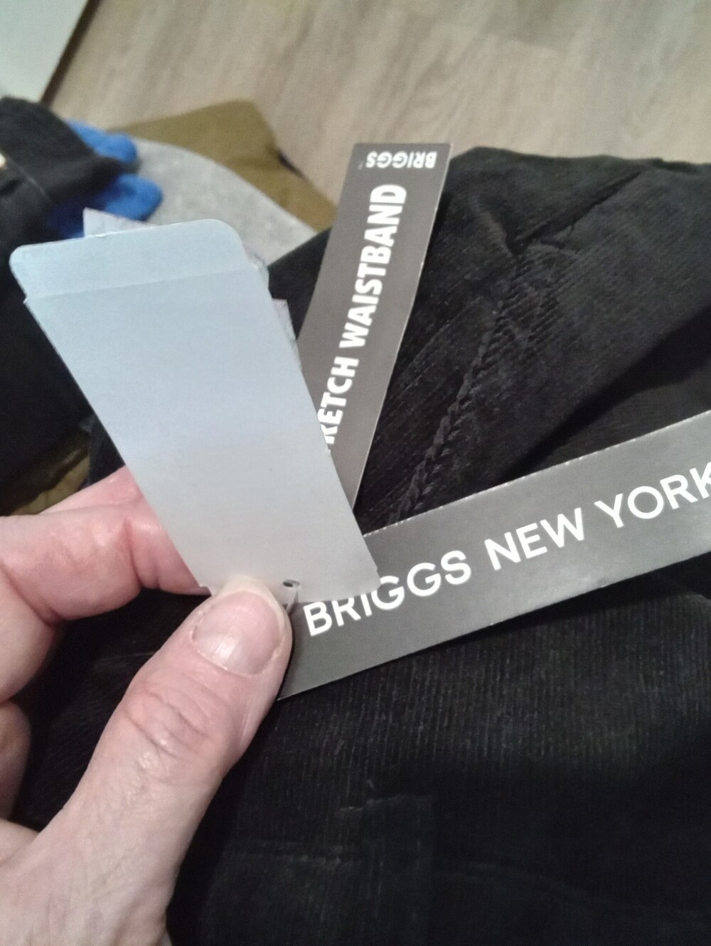 NWT Vintage Deadstock Briggs New York Black Cotton Stretch Pants Sz 16 Petite - Picture 10 of 13
